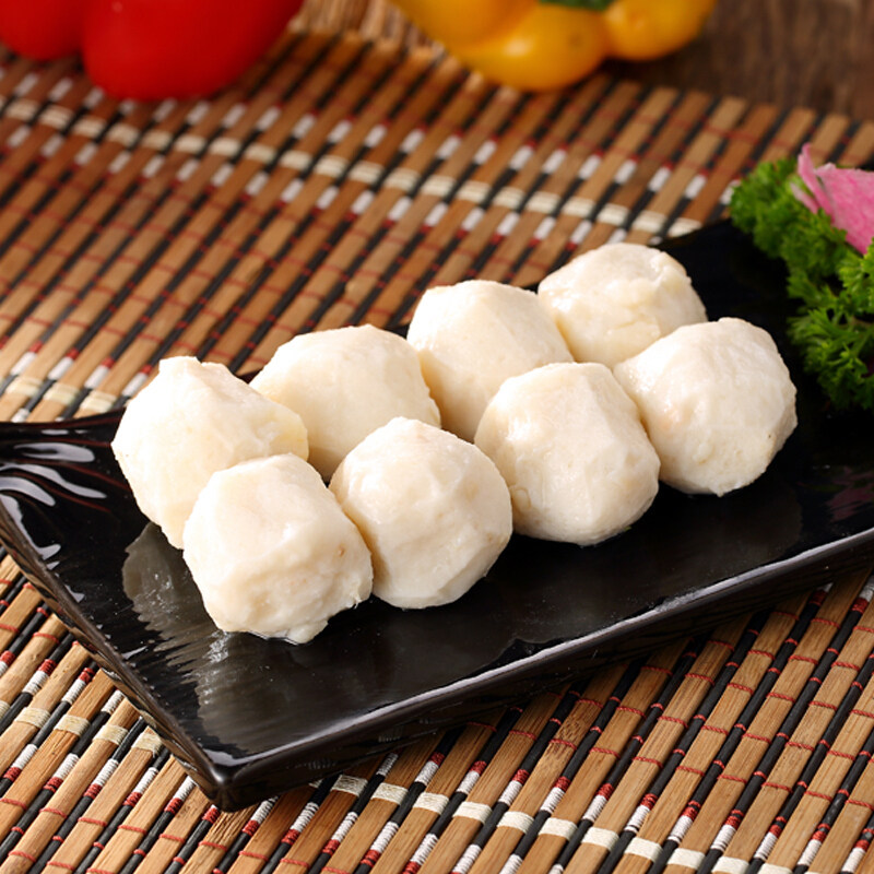 鸿津墨鱼丸风味墨鱼丸花枝丸冷冻半成品关东煮火锅食材商用半成品,淘宝优惠券,粉丝福利购,淘宝优惠卷