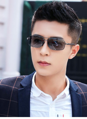 男士定制开车驾驶变色近视墨镜