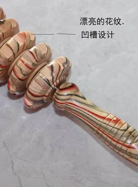 瘦木制瑜伽按摩滚轮棒全身腰颈椎背肩腿部木质经络健身按摩器家用