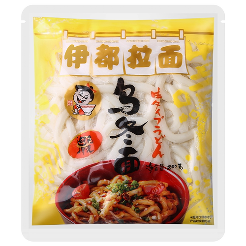 伊都乌冬面车条200g速食拉拌脂低肪方便炒面包邮日式袋装半干鲜仔 - 图3