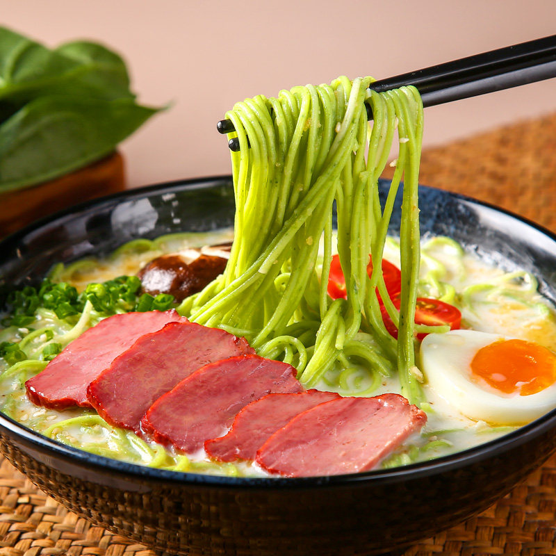 伊都荞麦面500g半湿面蔬菜面条挂面汤面炒面拌面粗粮杂粮健康面