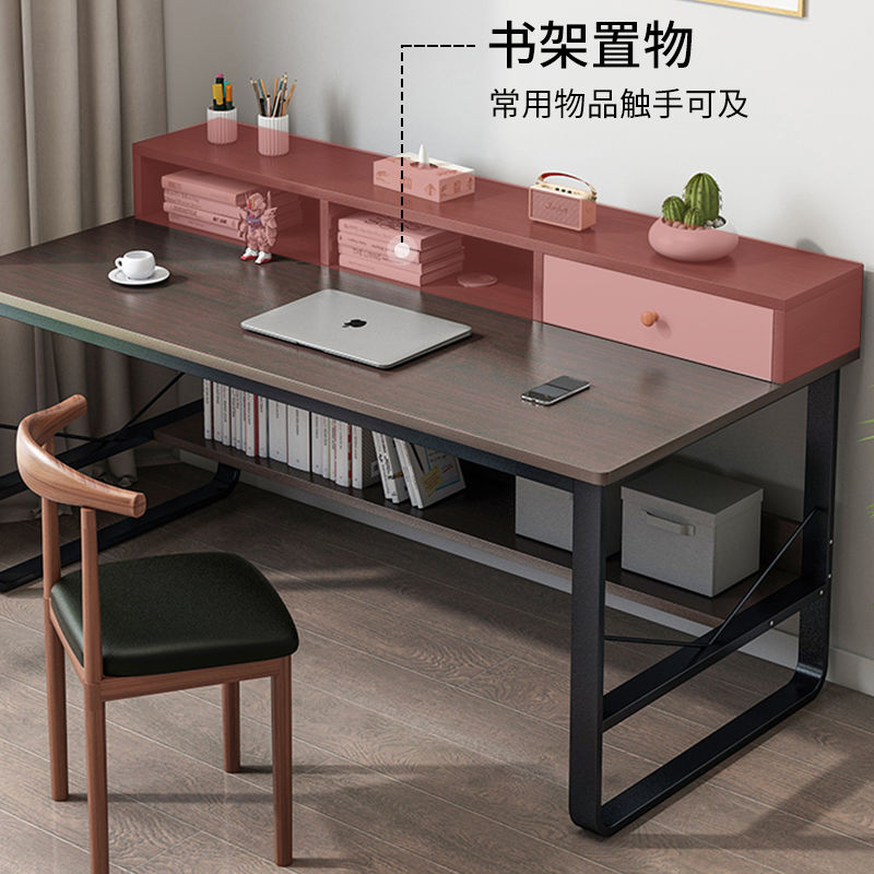 电脑桌简约台式办公桌家用学生简易书桌租房卧室写字桌学习小桌子_居家日用