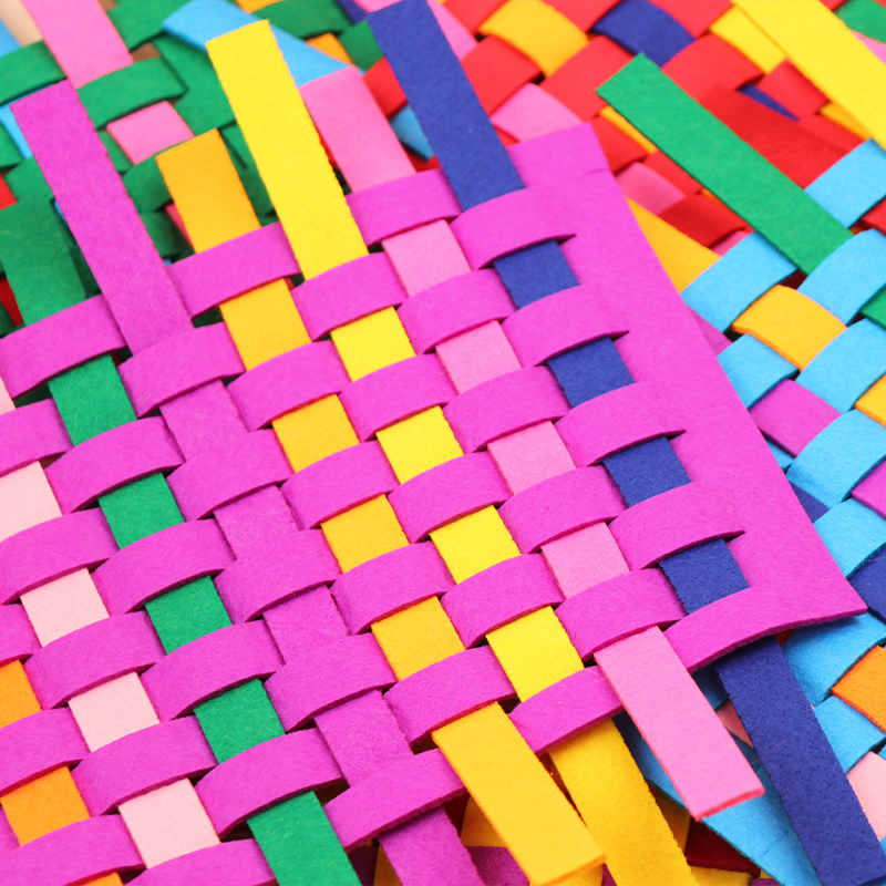 幼儿园小班操作区DIY手工教具编织手编手工益智玩教具材料不织布 - 图2