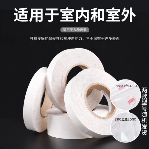 正品3M透明单面胶无痕贴0.2mm防水胶带桌边角防撞胶条包边高粘度固定不留胶强力软胶门窗防风防刮厨卫密封条 - 图2