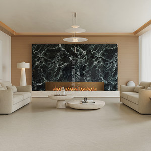 简一大理石瓷砖客厅地砖卫生间地板砖石纹奶油风 巴赫石