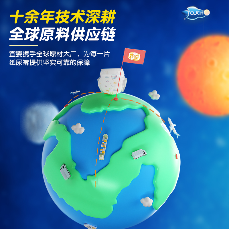 超薄柔软干爽透气婴儿尿不湿-第3张图片-提都小院