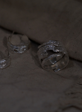 远山戒指999足银