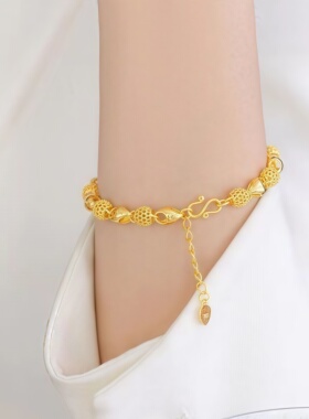 玲珑金色手链经典高级可调节手环手串新品气质手链女款时尚送爱人