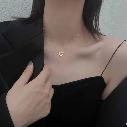 恋美 Tide, ожерелье, небольшая дизайнерская цепочка до ключиц, аксессуар, коллекция 2022, тренд сезона, серебро 925 пробы