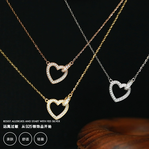 恋美 Tide, ожерелье, небольшая дизайнерская цепочка до ключиц, аксессуар, коллекция 2022, тренд сезона, серебро 925 пробы