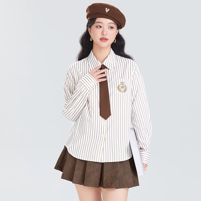 Universal tie, autumn shirt, plus size