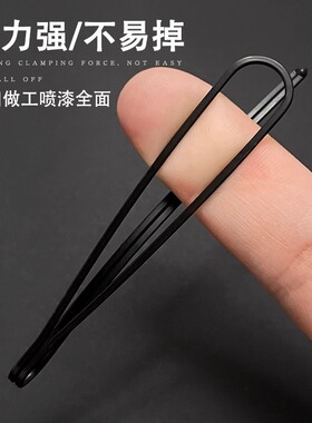 头发夹子网红碎发夹一次性弧型夹影楼化妆师专用固定黑色卡子混装