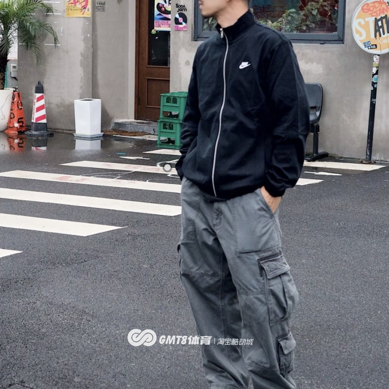 GMT8 耐克Club logo刺绣立领长袖夹克外套卫衣秋上新男装 FQ3427,淘宝优惠券,粉丝福利购,淘宝优惠卷