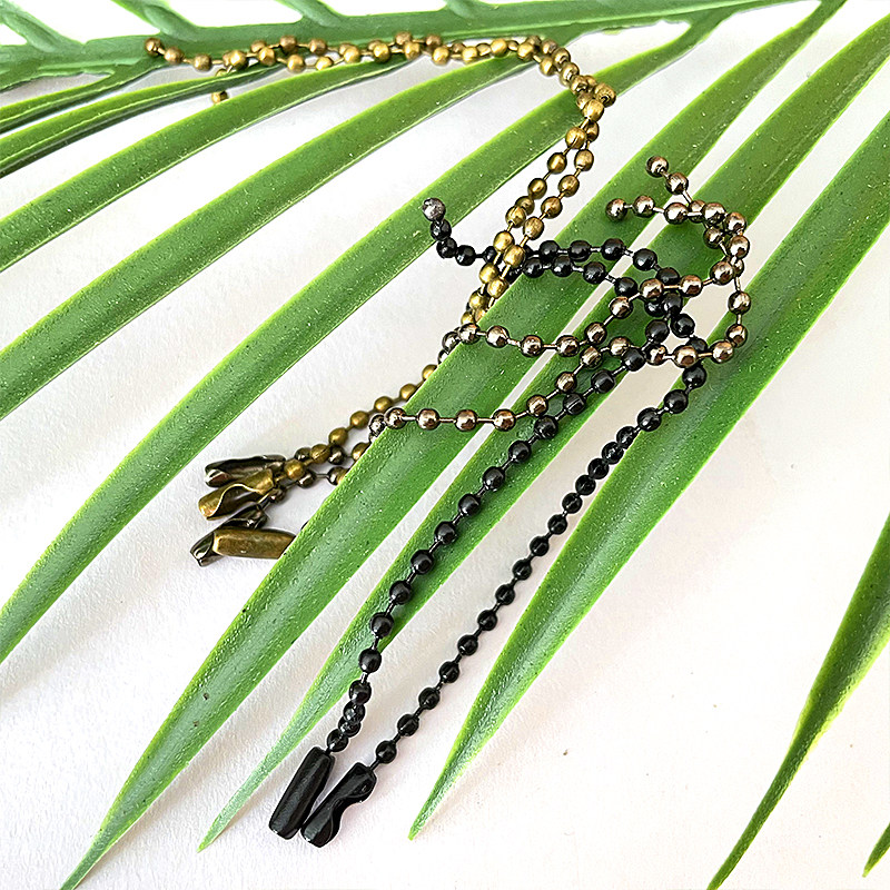 2.3mm珠链黑色枪黑圆珠链吊牌链鞋子箱包吊牌铁链1000条 镀镍工艺,淘宝优惠券,粉丝福利购,淘宝优惠卷