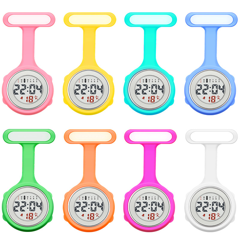 女电子数字男款硅胶夜光可爱护士表 hiin乐心国产腕表