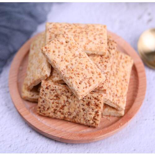台湾庄家小宸洋方块酥牛扎酥咸蛋黄全麦千层酥牛轧饼干烘焙原材料 - 图1