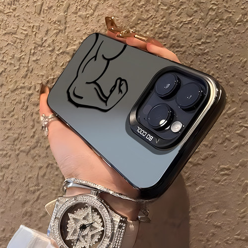 肌肉线条适用苹果17promax手机壳iPhone16猛男15健身13腹肌14减减肥11简约12mini新款18高级感xs彩银8plus/7p - 图2