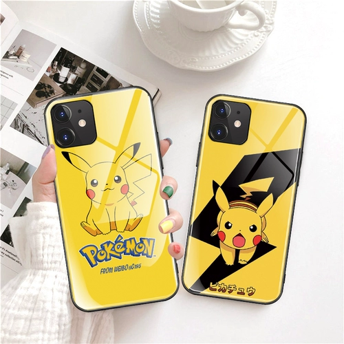 Apple, чехол для телефона, мультяшная стеклянная милая кукла для влюбленных, силиконовый iphone11 pro, 7plus