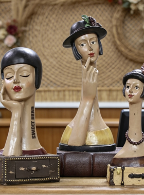 清仓树脂美式客厅捡漏摆件