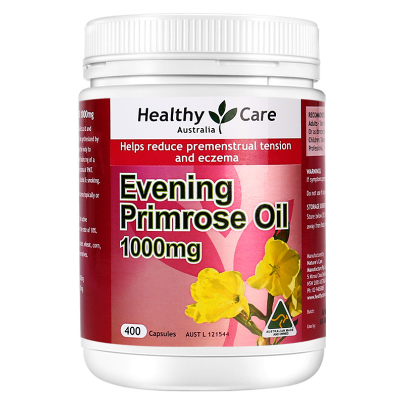 HealthyCareAustralia海外旗舰店Healthy Care月见草油胶囊澳洲进口400片女性改善肌肤调解内分泌3