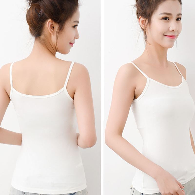 Sexy Women White Bra girl Crop Top Halter Tank Tops Camisole - 图2