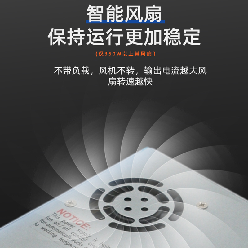 LRS明纬开关电源变压器220转24V15A直流12VLED控安防监控DC适配器-图0