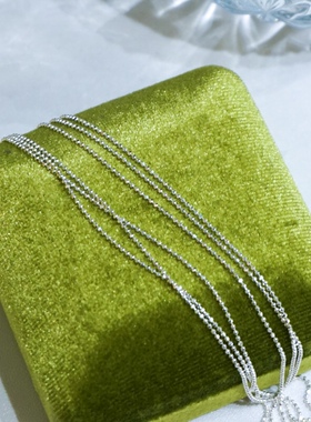 波光粼粼法式多层项链纯银