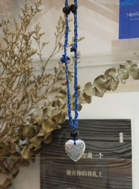 MISSWEETY 原创手工绳结项链长款藏式编绳爱心吊坠毛衣链个性设计