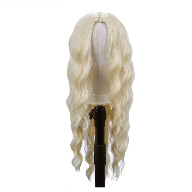 Europe Blonde girls long wave hair wigs Cosplay金发女郎 wig-图3