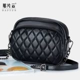 Демисезонная цепь, небольшая сумка, сумка через плечо, из натуральной кожи