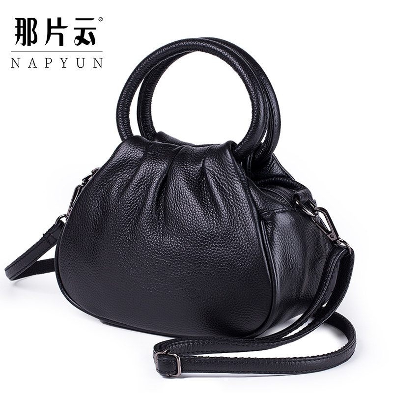 真皮2021新款中年妈妈包斜挎手提包 那片云女士包袋