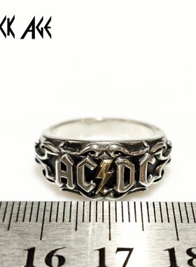 ac/dc戒指ROCKAGE925银摇滚乐队