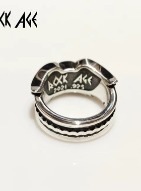 翅膀戒指ROCKAGE纯银空中铁匠