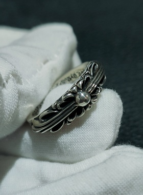 s925纯银网红十字架情侣戒指