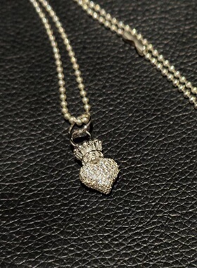 桃心皇冠KINGBABY纯银925项链