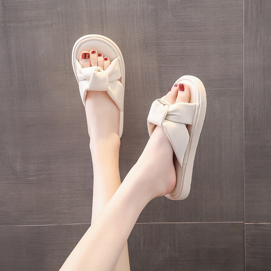 Zapatillas de maternidad con ganas de pisar mierda, ropa exterior de verano para mujer, antideslizante, no cansada, estilo hada, dulces sandalias semideslizantes, suelas súper suaves