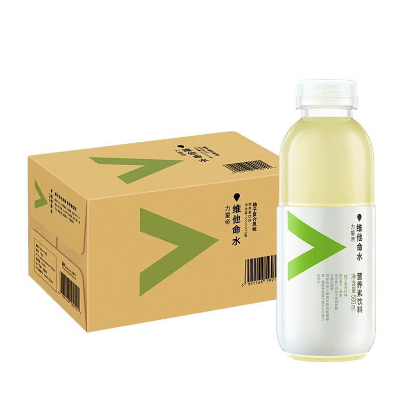 农夫山泉力量帝维他命水500ml*15瓶整箱批发柑橘风味维生素C饮料-图3