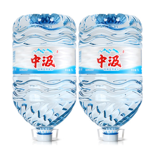娃哈哈纯净水15L*2桶家庭超大瓶桶装泡茶饮用水中汲15升非矿泉水 - 图1