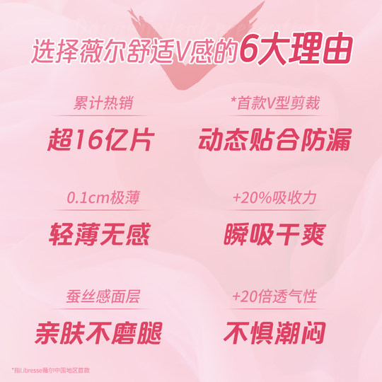 Weier sanitary napkin leak-proof pad sanitary napkin day and night use aunt napkin flagship authentic product