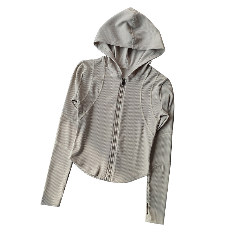 断码清仓连帽运动外套女显瘦健身服速干跑步紧身长袖瑜伽服上衣,淘宝优惠券,粉丝福利购,淘宝优惠卷