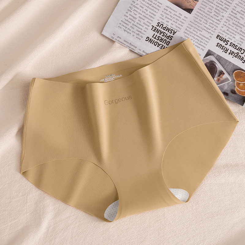无痕内裤女夏季抗菌裆7A桑蚕丝女士轻薄运动不夹臀透气中腰短裤头
