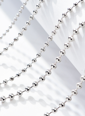 男士钛钢项链圆珠链王一博同款女