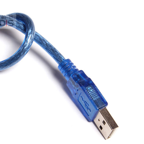 30cm USB2.0透明蓝数据线AM-AM公对公线双头USB线USB对录线连接线 - 图2