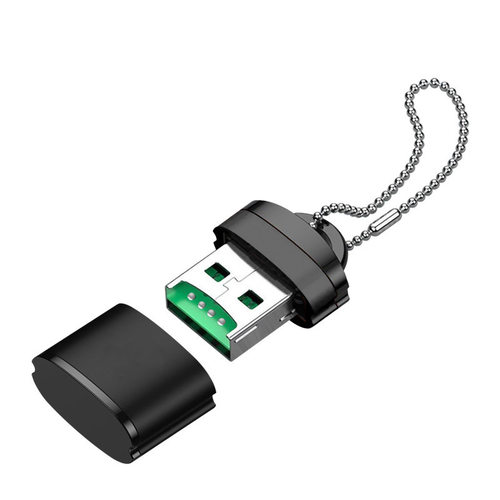 铝壳平板带链条迷你TF读卡器USB20TFsh卡手机内存卡电脑音箱通用 - 图3