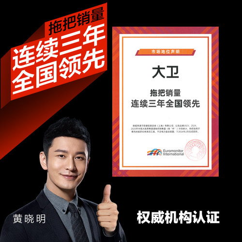 大卫平板拖把家用一拖干湿两用拖布拖地神器懒人免手洗2026新款净 - 图3
