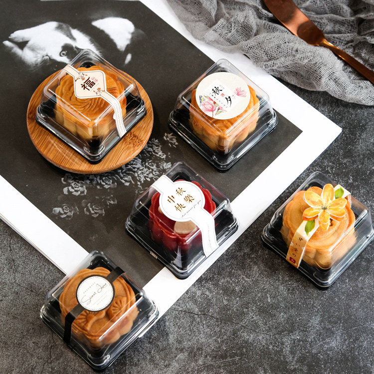 2021蛋黄酥底托50g 100流心吸塑盒 象本食品点心包装盒/包装袋
