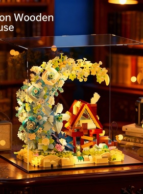 亚克力发光建筑模型情人节礼物