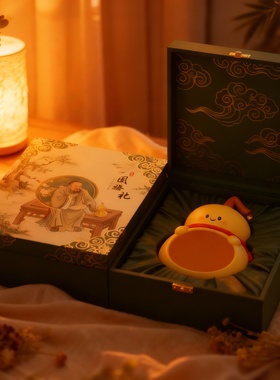 国潮卡通树脂桌面摆件礼盒送礼