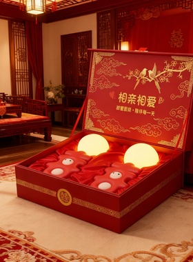 新中式花鸟树脂小夜灯高档礼盒