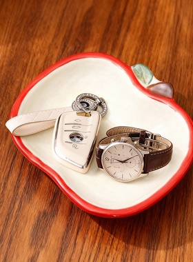 创意苹果造型陶瓷收纳盘